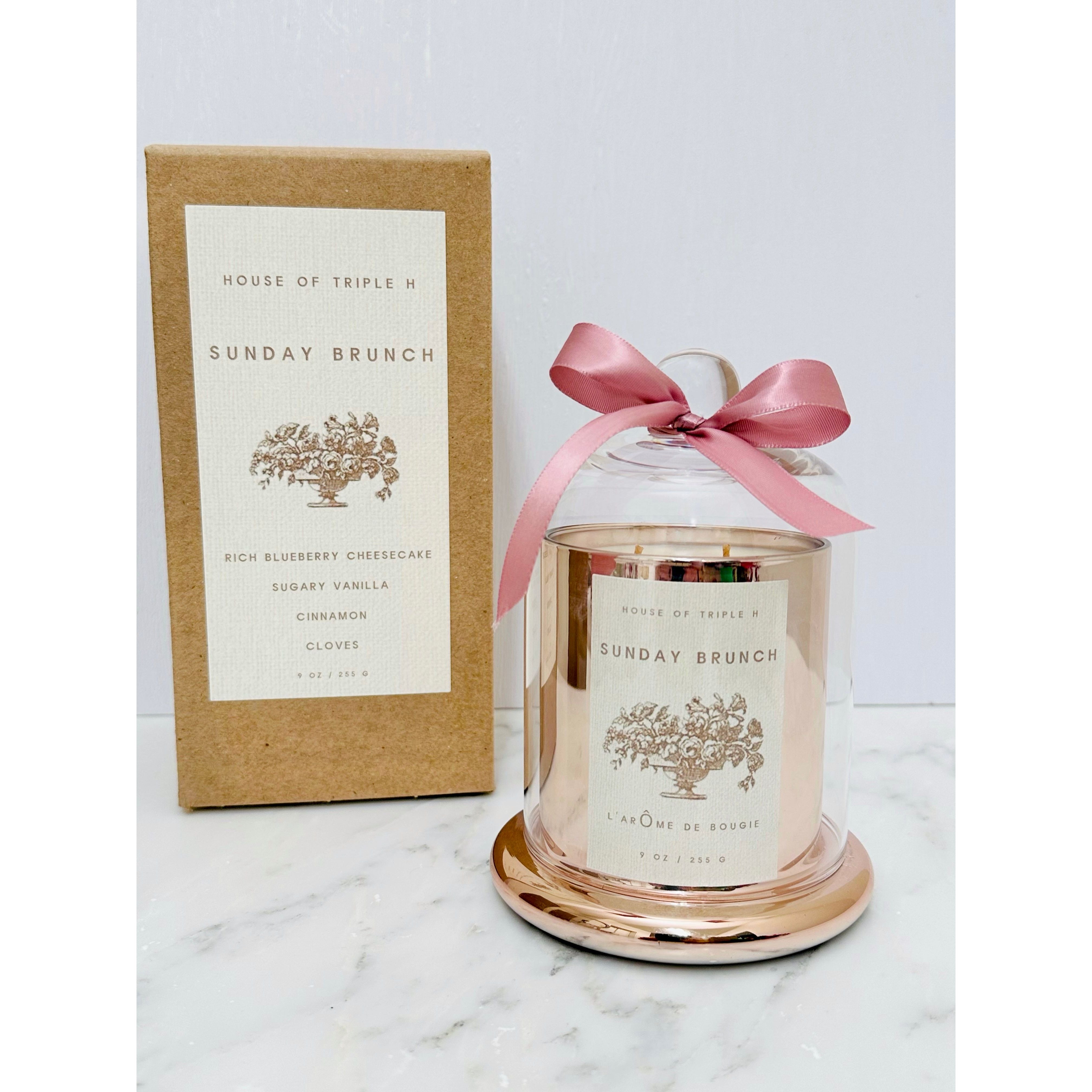 Sunday Brunch Cloche Candle