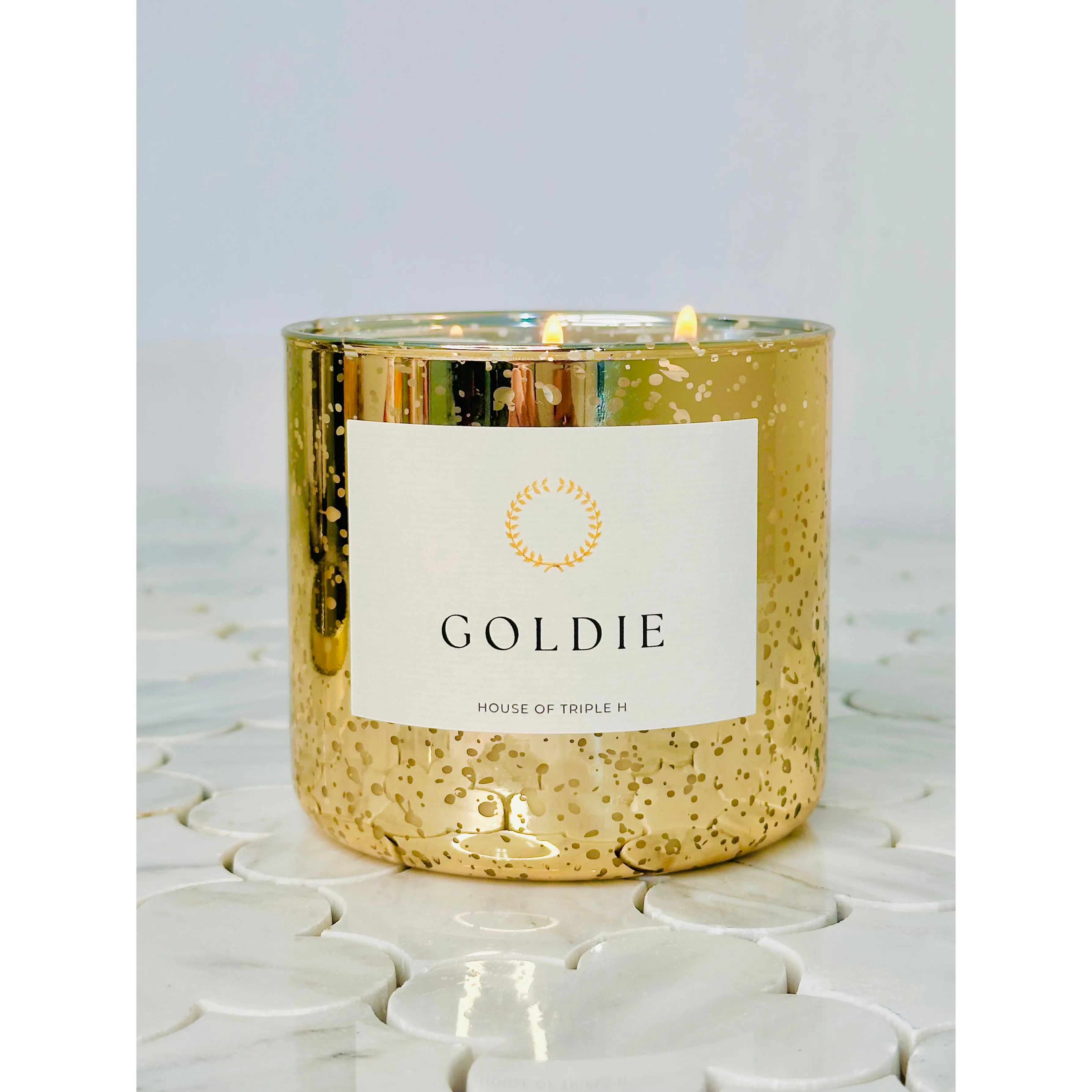 Goldie 3 Wick Mercury Candle
